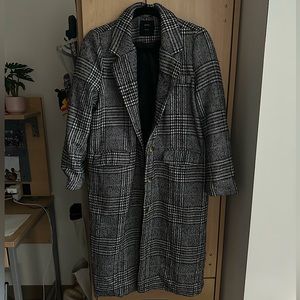 Black and White Trech Coat. XS. Cotton On.